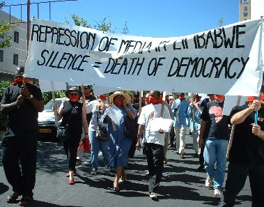 Demonstration in Windhoek